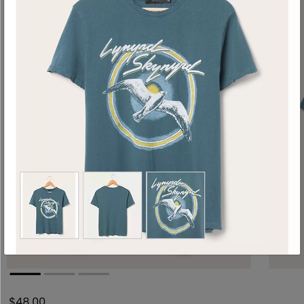 Junk Food Clothing Blue Graphic Tee